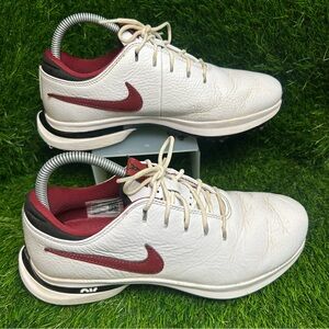 Nike Men's White and Maroon Athletic Shoes